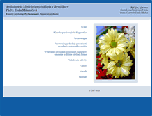 Tablet Screenshot of klinickapsychologia.sk